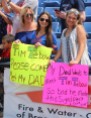 Tebow has drawn the attention of female fans everywhere he goes...